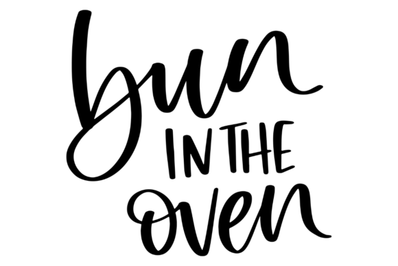 Bun in the Oven: A Playful Pregnancy Embroidery Design for Real Projects