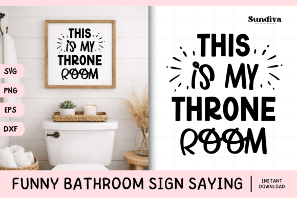 Funny Bathroom Sign Saying SVG 8 Review: A Humorous Embroidery Design for Real Projects