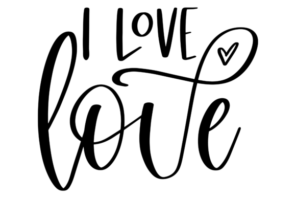 I Love, Wedding Quote: A Delicate Design for Romantic Embroidery Projects