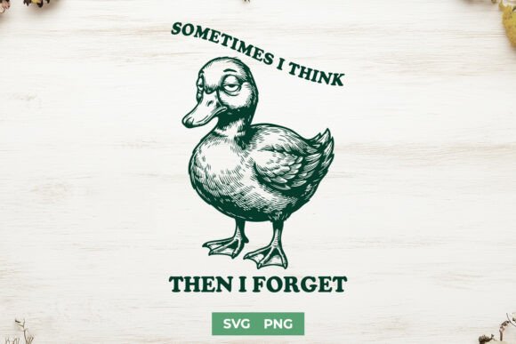 Sometimes I Think then I Forget SVG PNG Review