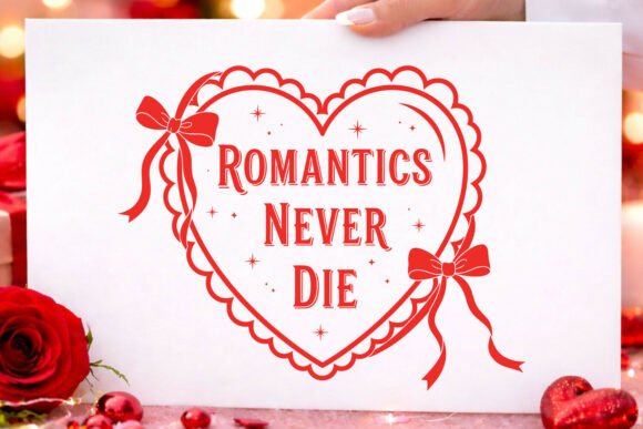 Valentine Romantics Never Die SVG PNG